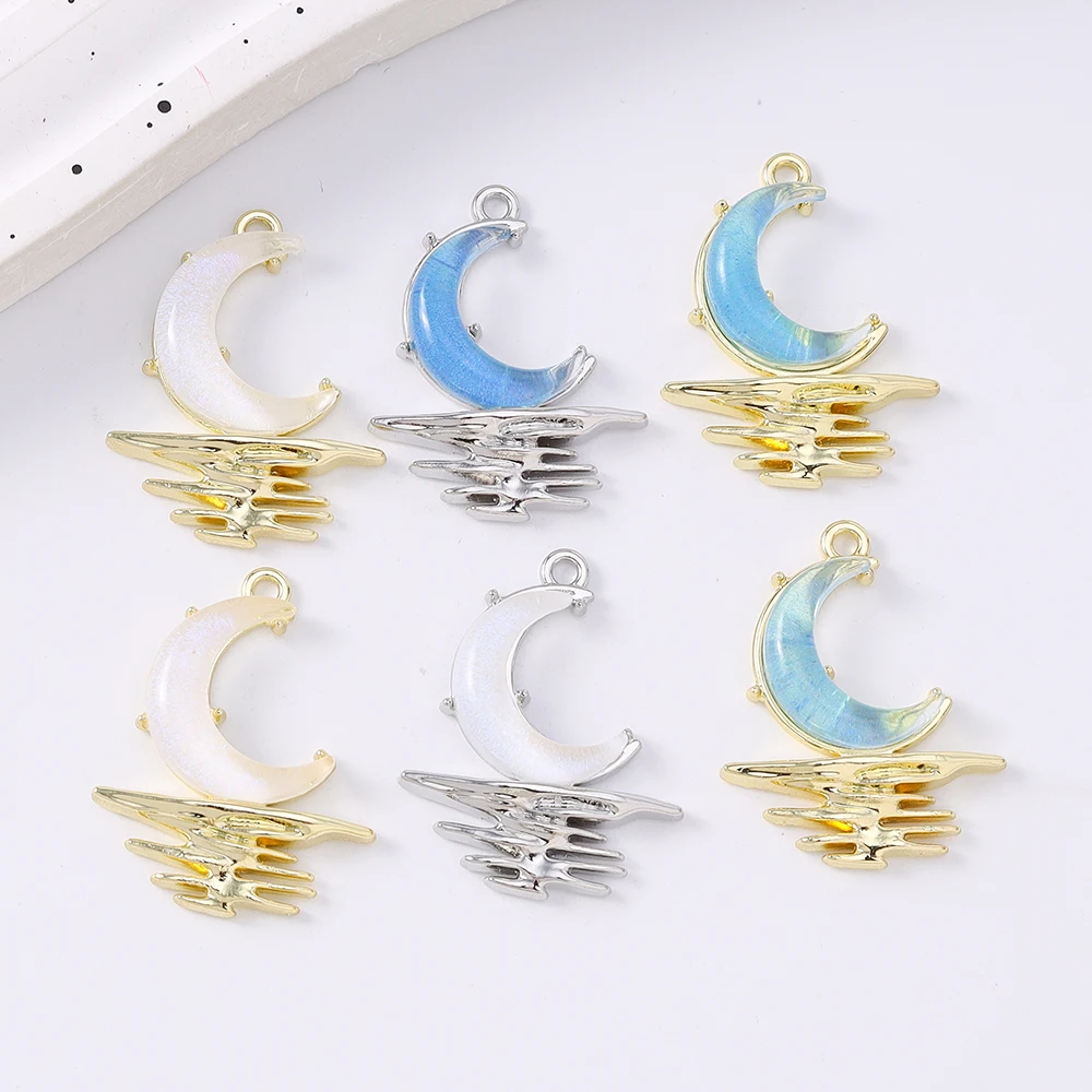 5pcs New Gemstone Crystal Moon Charms Pendants for Necklace Earrings Bracelet DIY Jewelry Accessories Supplies
5pcs New Gemstone Crystal Moon Charms Pendants for Necklace Earrings Bracelet DIY Jewelry Accessories Supplies