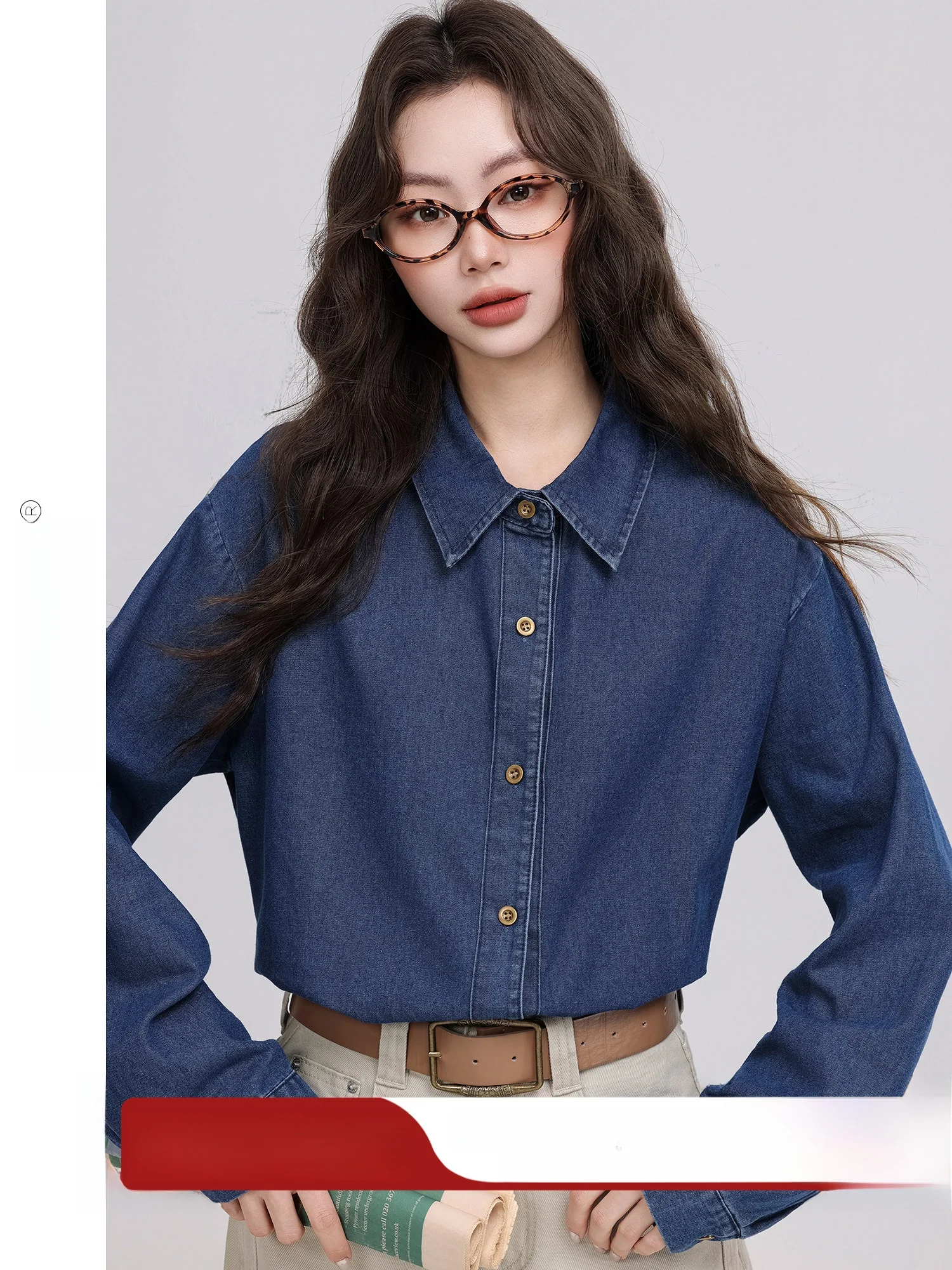 Retro Style Loose Women's Shirt Korean Style Spring New Coat Cardigan Can Layered Wear Cotton Polyester Blend Long Sleeve
Retro Style Loose Women's Shirt Korean Style Spring New Coat Cardigan Can Layered Wear Cotton Polyester Blend Long Sleeve