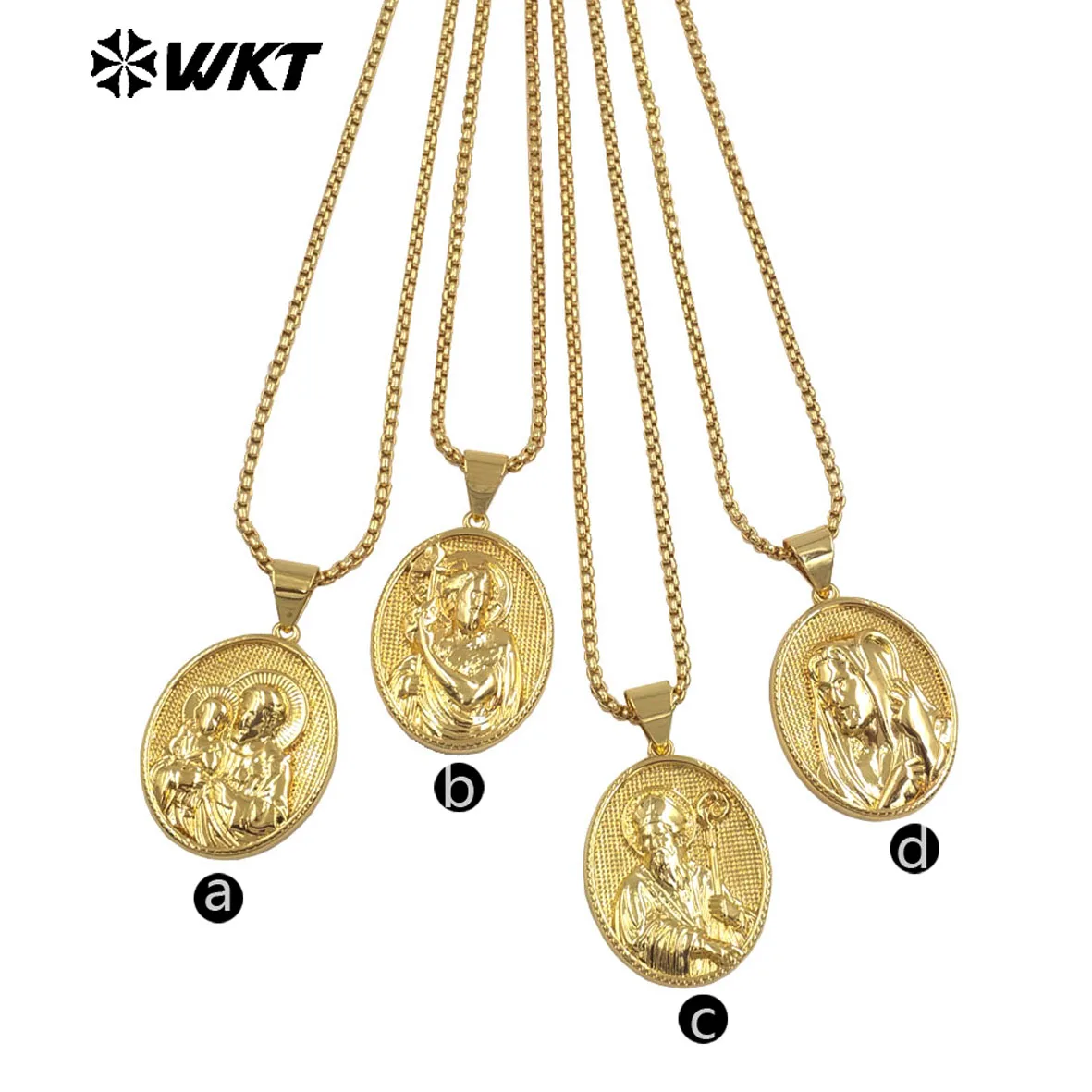 WT-JFN35 New Sales Yellow Brass Oval Shape Pendant Necklace Multi Patterns Gold Plated Chain Women Daily Wearing Accessory
WT-JFN35 New Sales Yellow Brass Oval Shape Pendant Necklace Multi Patterns Gold Plated Chain Women Daily Wearing Accessory