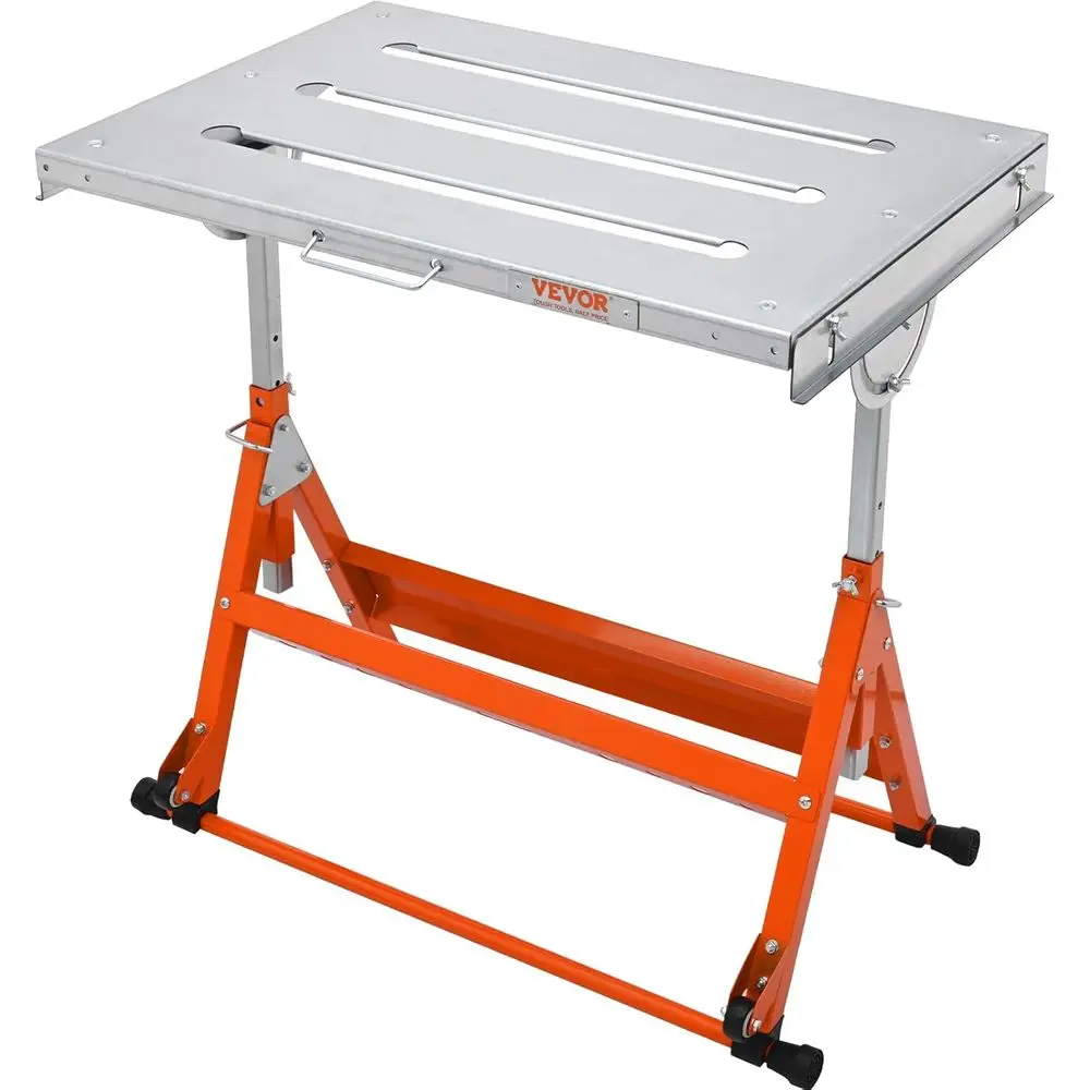 Adjustable Height 30x20 Welding Table with 400lbs Capacity, 3 Angles, Slots, and Retractable Rails
Adjustable Height 30x20 Welding Table with 400lbs Capacity, 3 Angles, Slots, and Retractable Rails