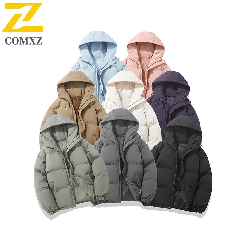 COMXZ 2025 Men Padded Jacket Winter Trendy Solid Color Hooded Coat Youth Two Way Open Couple Puffer Winter Puffer Coat
COMXZ 2025 Men Padded Jacket Winter Trendy Solid Color Hooded Coat Youth Two Way Open Couple Puffer Winter Puffer Coat
