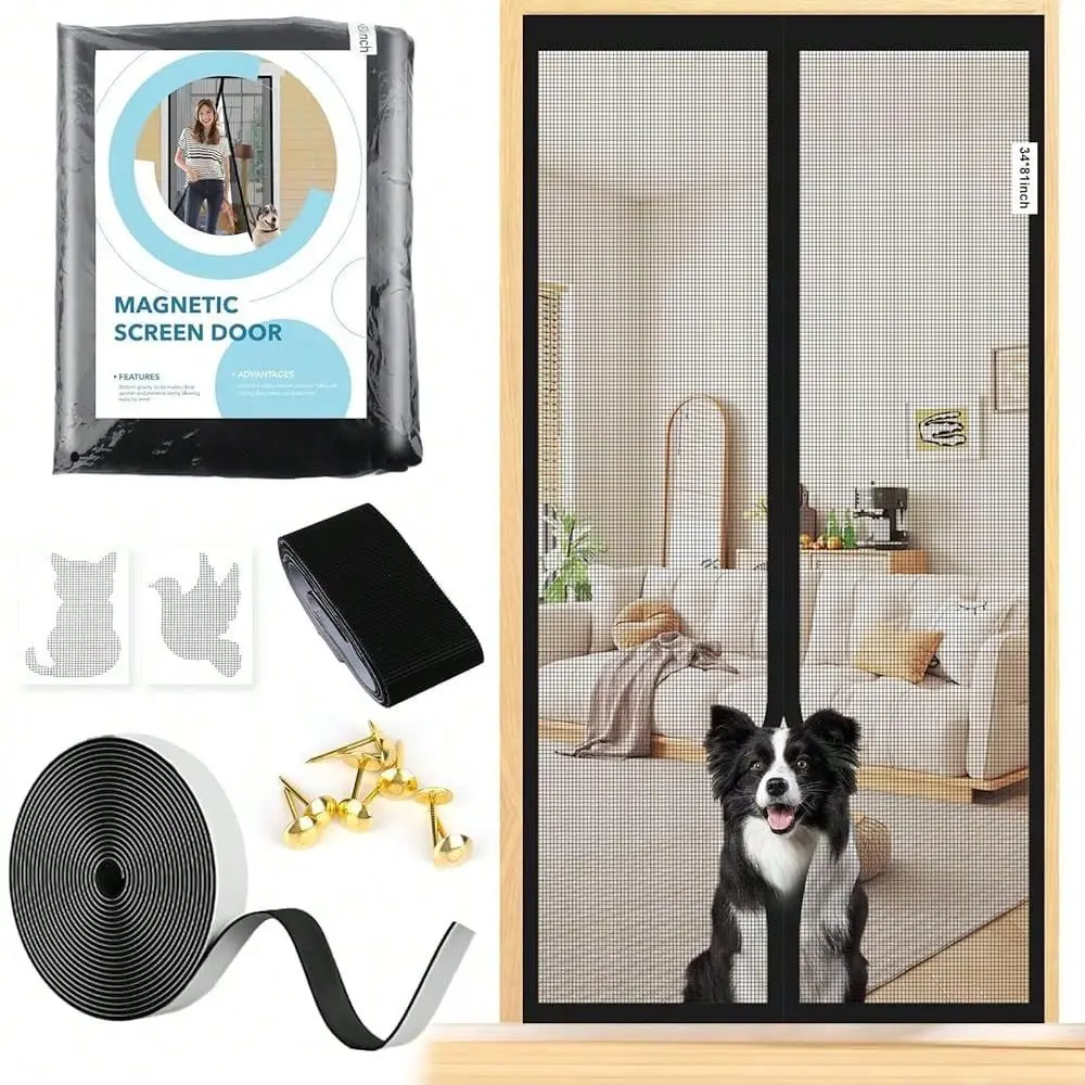 Screen Door Mesh Fit For Door Size32 X 80 Inch, Upgraded Heavy Duty Diamond Yarn Material, Tear Resistant, Se Sealing, Pet And
Screen Door Mesh Fit For Door Size32 X 80 Inch, Upgraded Heavy Duty Diamond Yarn Material, Tear Resistant, Se Sealing, Pet And