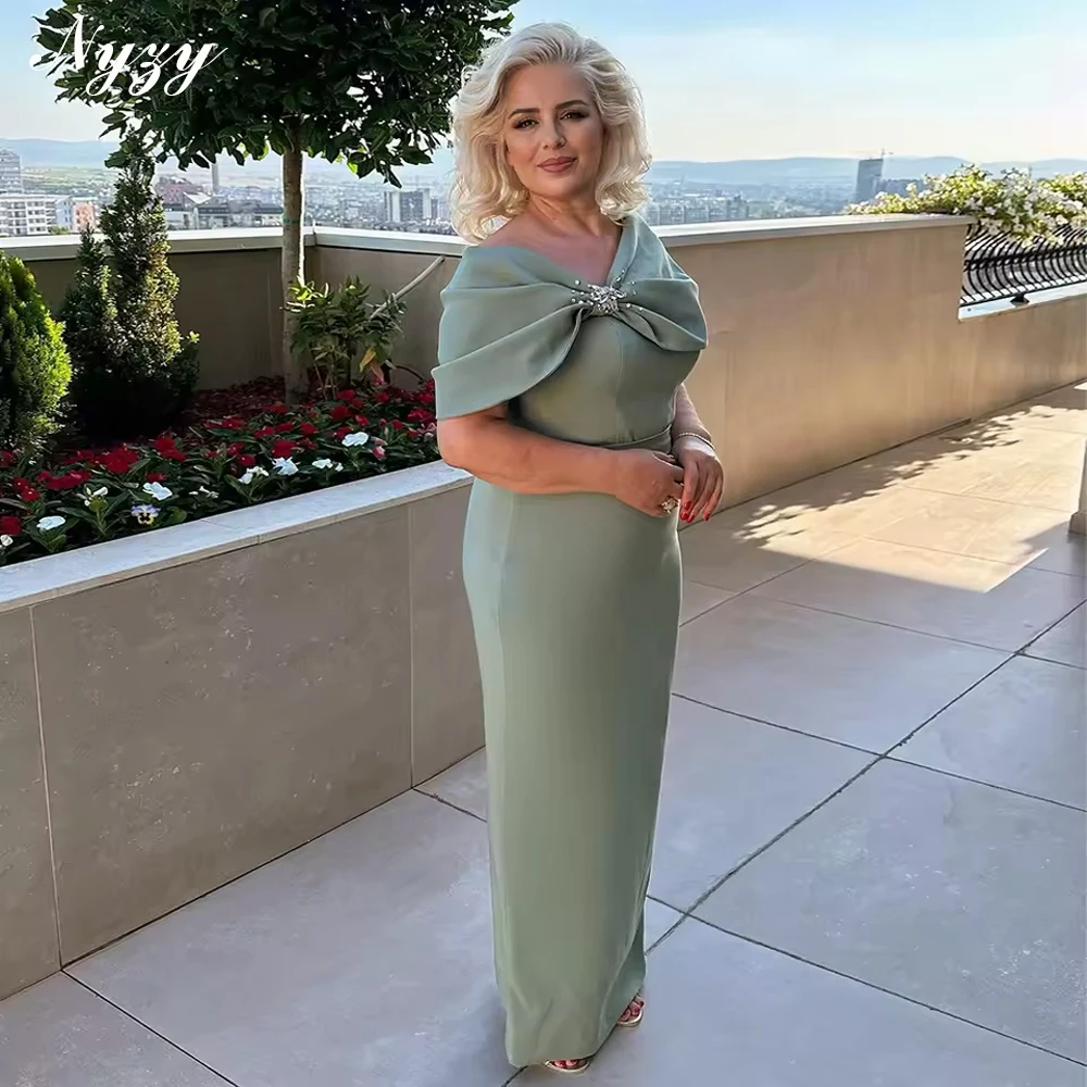 NYZY M446 Elegant Mother of the Bride Dresses with Wrap 2025 Olive Green Jersey Mermaid Wedding Party Evening Gowns Customized
NYZY M446 Elegant Mother of the Bride Dresses with Wrap 2025 Olive Green Jersey Mermaid Wedding Party Evening Gowns Customized