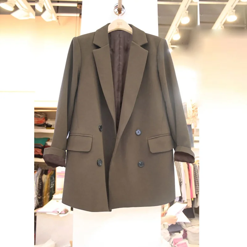 Fashion Blazers for Women Jackets 2023 New Autumn Winter Office Ladies Long Coats Notched Double Breasted Outerwear Chic Tops
Fashion Blazers for Women Jackets 2023 New Autumn Winter Office Ladies Long Coats Notched Double Breasted Outerwear Chic Tops