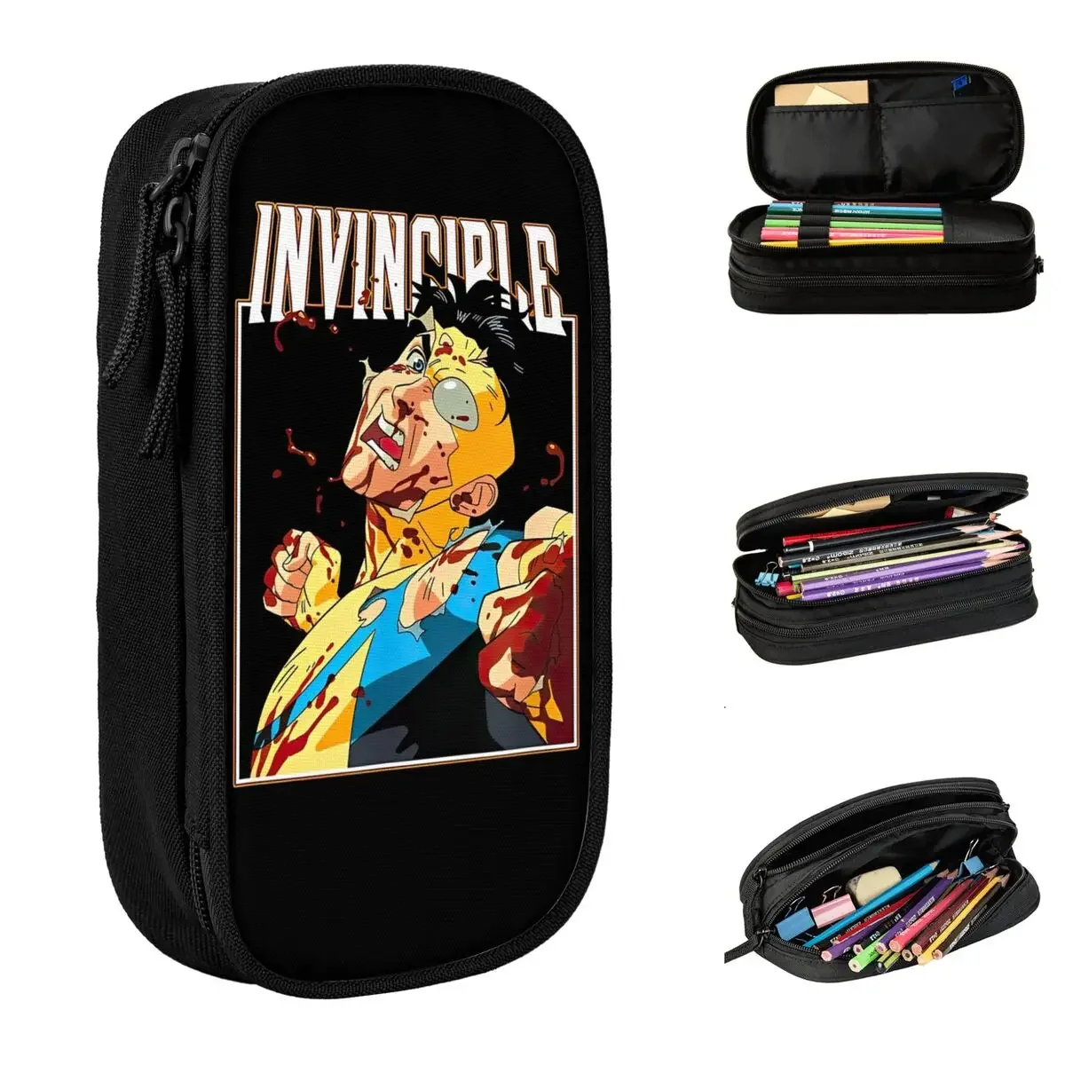 Invincible Pencil Case Fashion Pen Pencil Bags Girl Boy Big Capacity Students School Zipper Pencil Pouch
Invincible Pencil Case Fashion Pen Pencil Bags Girl Boy Big Capacity Students School Zipper Pencil Pouch