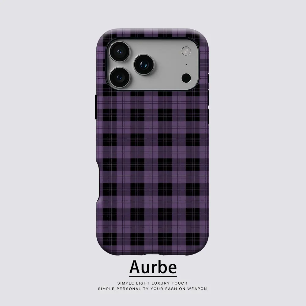 Aurbe Matte 2-in-1 Film Magsafe Case For iPhone 17 16 15 14 Plus 17 Pro Max Shockproof Hard Shell Purple Plaid Case
Aurbe Matte 2-in-1 Film Magsafe Case For iPhone 17 16 15 14 Plus 17 Pro Max Shockproof Hard Shell Purple Plaid Case