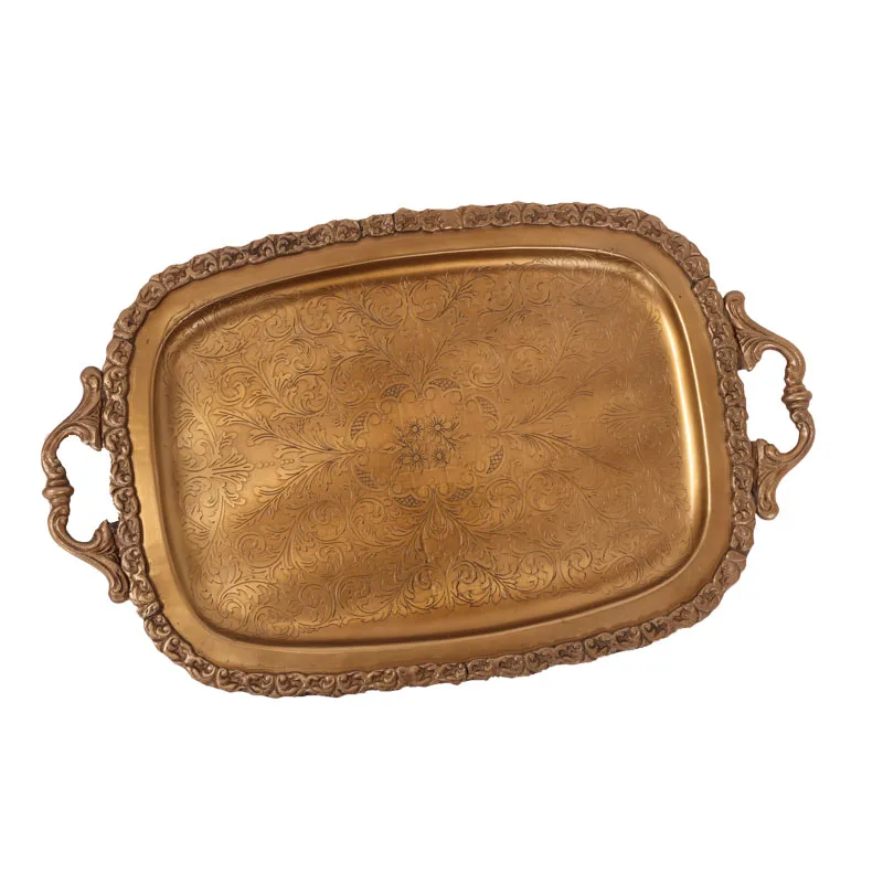 Retro Nostalgic High-End Brass Pure Copper Fruit Plate Coffee Table Top Storage Tray Large Tray
Retro Nostalgic High-End Brass Pure Copper Fruit Plate Coffee Table Top Storage Tray Large Tray