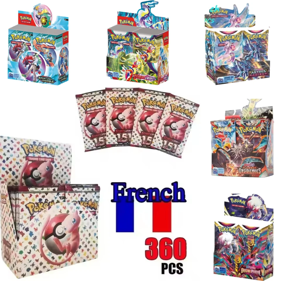 360 шт. французские покемоны TCG: Ecarlet & Violet Etsncelles ORIGINE PERDUE Obsidian Flames Box Коробка Pokemon Cards 36 Pack Box Boy Toy Gift
360 шт. французские покемоны TCG: Ecarlet & Violet Etsncelles ORIGINE PERDUE Obsidian Flames Box Коробка Pokemon Cards 36 Pack Box Boy Toy Gift