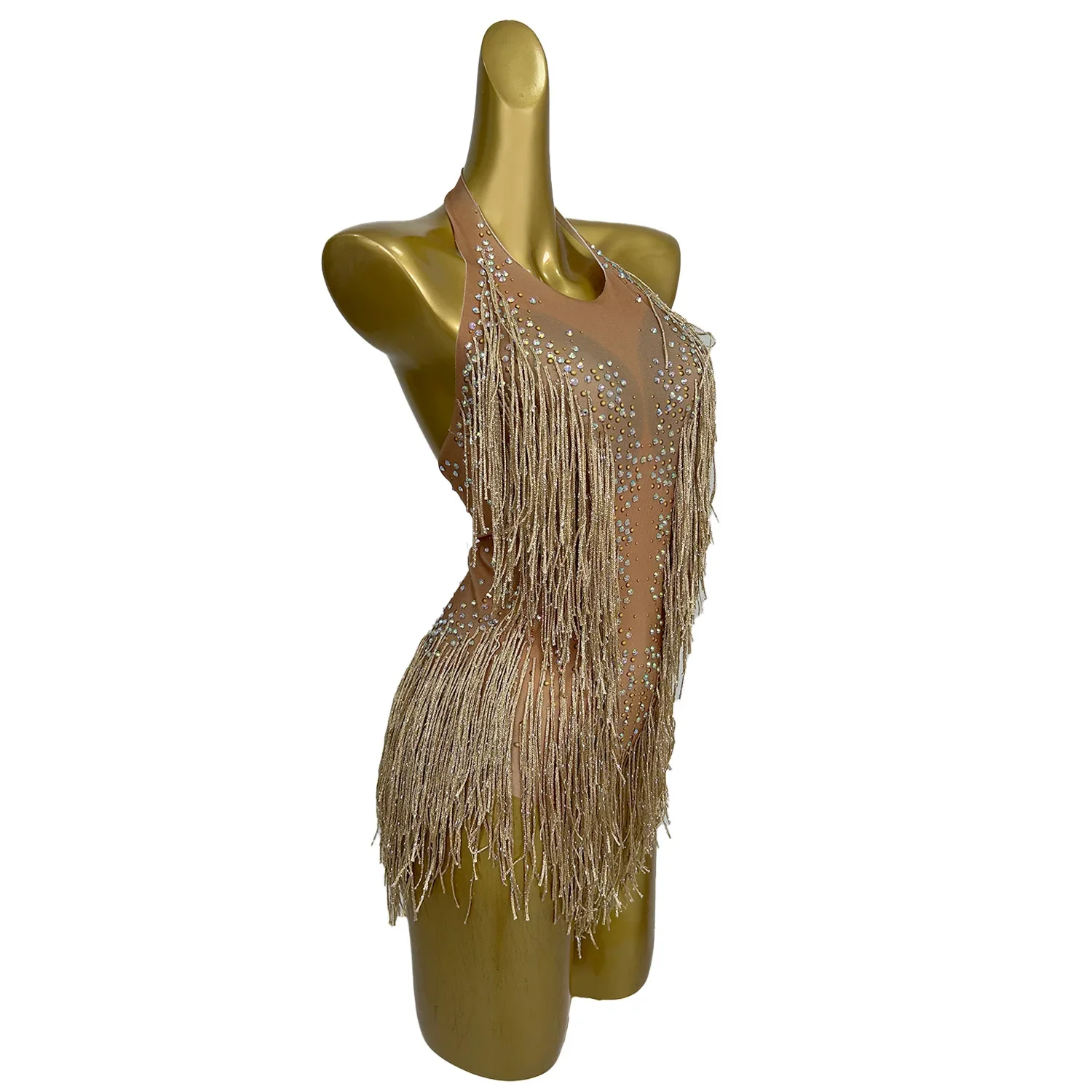 Liusu Shiny Tassel Bodysuit One-piece Dance Wear Singer Stage Leotard Woman Rhinestone Outfit Glisten Beads Pole Dance Costumes
Liusu Shiny Tassel Bodysuit One-piece Dance Wear Singer Stage Leotard Woman Rhinestone Outfit Glisten Beads Pole Dance Costumes
