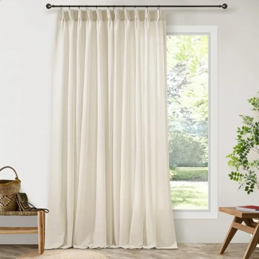 Cream Beige Extra Wide Pinch Pleat Curtains 84 Inch Long for Living Room Sliding Glass Door 72 Inch Wide Curtain Boho Pleated D
Cream Beige Extra Wide Pinch Pleat Curtains 84 Inch Long for Living Room Sliding Glass Door 72 Inch Wide Curtain Boho Pleated D