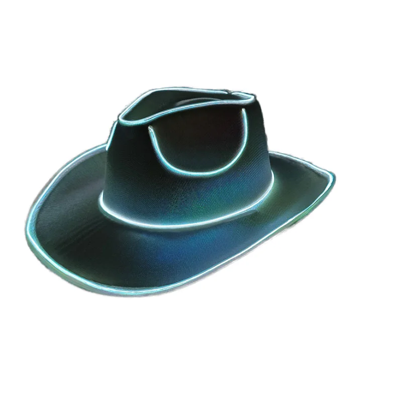 Custom Western Cowboy Glow Hat with Fluorescent Line for Party Easter Halloween Christmas April Fools Stage Show
Custom Western Cowboy Glow Hat with Fluorescent Line for Party Easter Halloween Christmas April Fools Stage Show