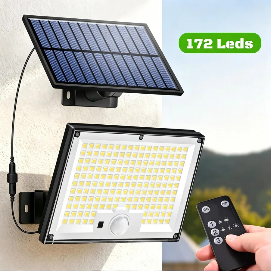Solar Lights Outdoor with Motion Sensor Solar Flood Lights Waterproof Dusk to Dawn Solar Powered Security Spot Lights for Porch
Solar Lights Outdoor with Motion Sensor Solar Flood Lights Waterproof Dusk to Dawn Solar Powered Security Spot Lights for Porch