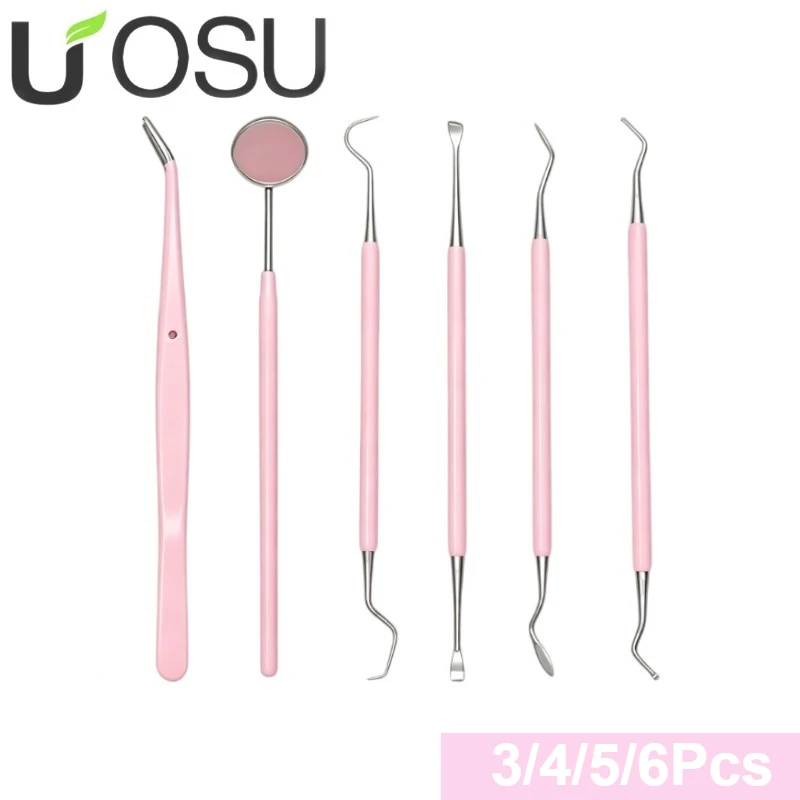 3/4/5/6 pieces of pink dental mirror dental set, female oral care, dental pink probe, oral cleaning and nursing tool.
3/4/5/6 pieces of pink dental mirror dental set, female oral care, dental pink probe, oral cleaning and nursing tool.