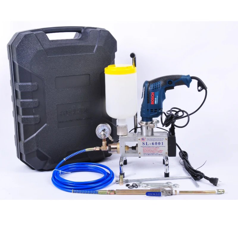 SL-6001 Waterproof Project Pressure-Adjustable Epoxy Resin Polyurethane PU Injection Machine
SL-6001 Waterproof Project Pressure-Adjustable Epoxy Resin Polyurethane PU Injection Machine