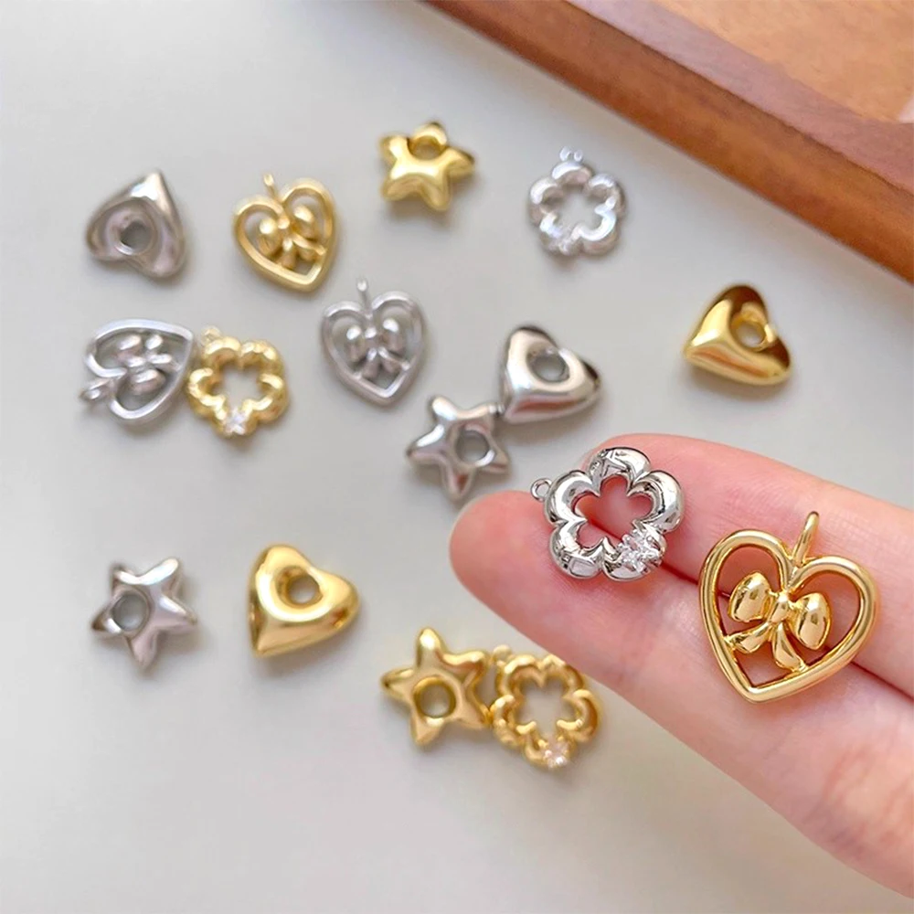 Brass Plated with Genuine Gold Flower Love Star Hollow Pendant DIY Makes Fashionable Jewelry Necklace Bracelet Accessory
Brass Plated with Genuine Gold Flower Love Star Hollow Pendant DIY Makes Fashionable Jewelry Necklace Bracelet Accessory