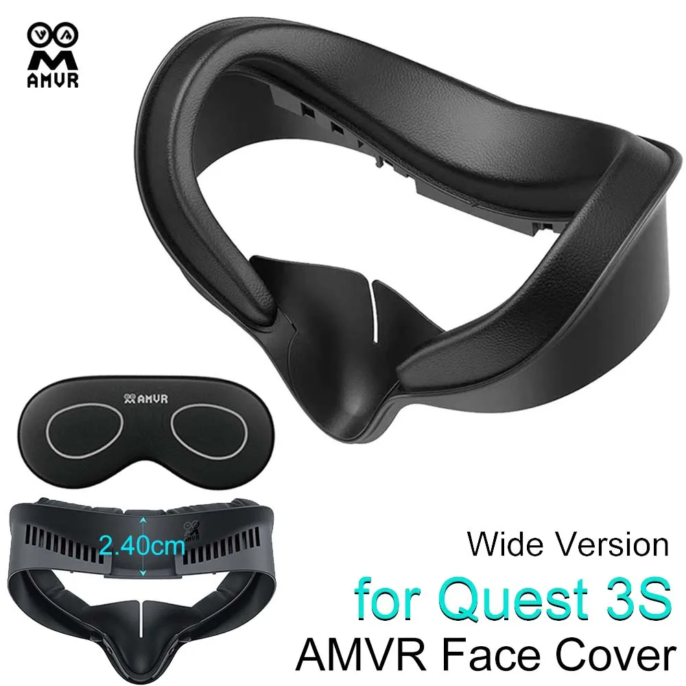 AMVR Face Mack Cover for Quest 3S Lens Cover Ice Silk PU Leather Pad 6-in-1 Facial Interface VR Accessories (Wide Version)
AMVR Face Mack Cover for Quest 3S Lens Cover Ice Silk PU Leather Pad 6-in-1 Facial Interface VR Accessories (Wide Version)