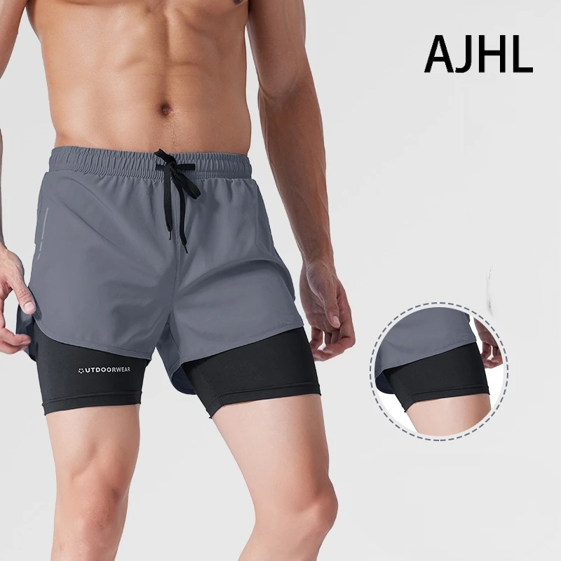 AJHL Men Quick Drying Sports Shorts Marathon Running Shorts Fitness Training Yoga Vacation Two-piece Anti Light Swimming Shorts
AJHL Men Quick Drying Sports Shorts Marathon Running Shorts Fitness Training Yoga Vacation Two-piece Anti Light Swimming Shorts
