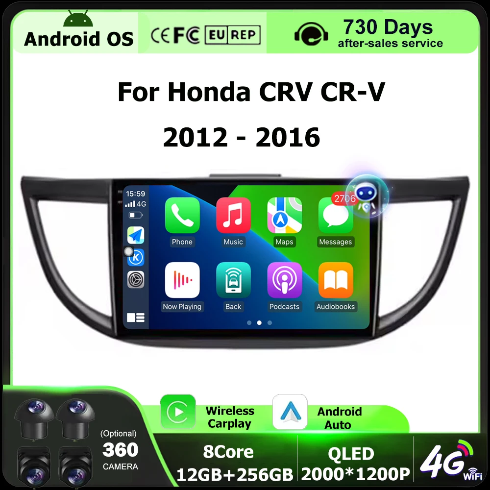 Car Radio Multimedia Video Player GPS Navigation Tools For Honda CRV CR-V 2012-2016 Android 16 Auto Carplay Bluetooth 4G WIFI
Car Radio Multimedia Video Player GPS Navigation Tools For Honda CRV CR-V 2012-2016 Android 16 Auto Carplay Bluetooth 4G WIFI
