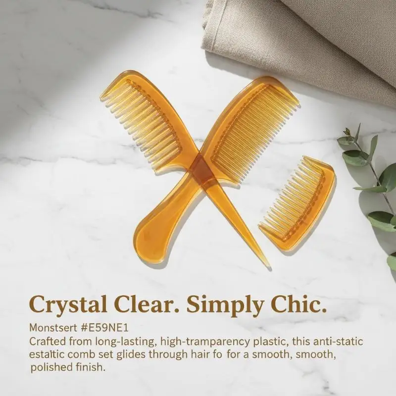 Set Of 10 Portable Anti Static Hair Combs Thickened Material For Effortless Curling And Professional Styling
Set Of 10 Portable Anti Static Hair Combs Thickened Material For Effortless Curling And Professional Styling