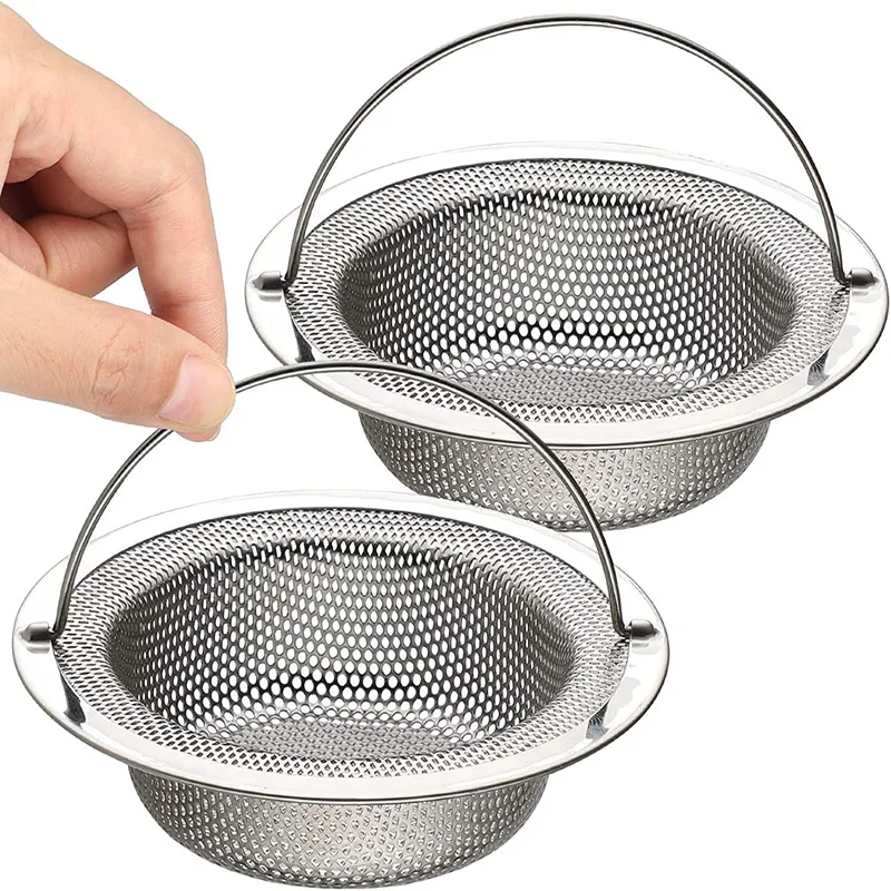 2Pcs Kitchen Sink Strainer Set Stainless Steel Kitchen Sink Filter Sink Plug Strainer with Handle Sink Food Catcher Basket Tool
2Pcs Kitchen Sink Strainer Set Stainless Steel Kitchen Sink Filter Sink Plug Strainer with Handle Sink Food Catcher Basket Tool