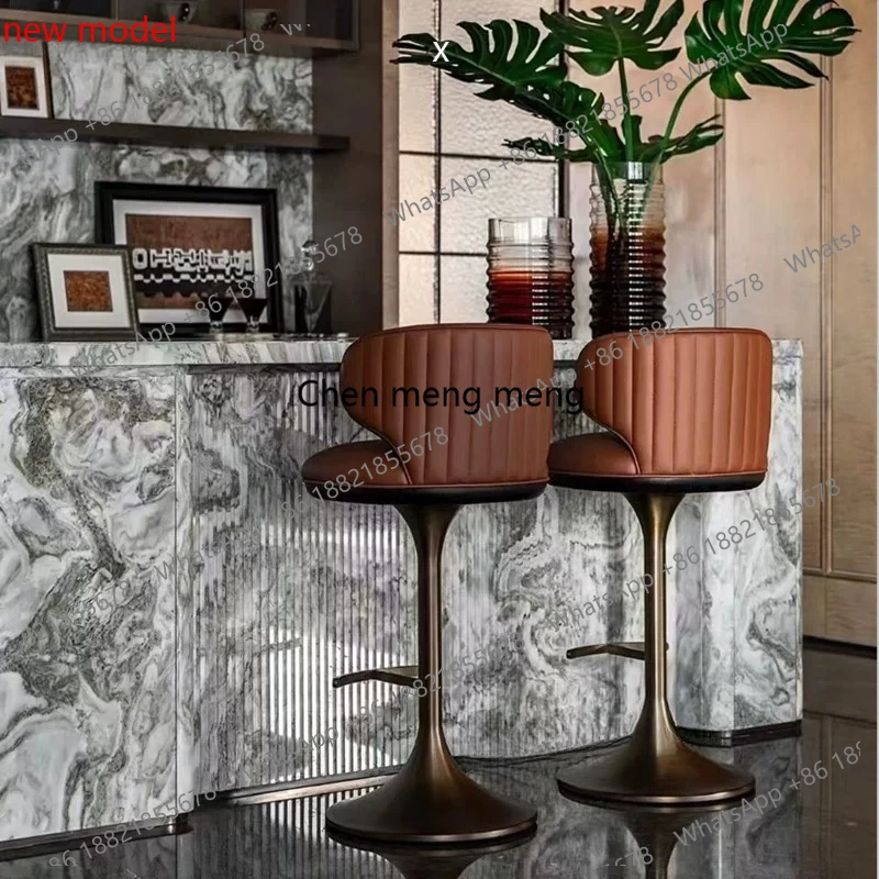 Italian light luxury bar chair, modern and simple for home use, high-footed villa, front desk chair
Italian light luxury bar chair, modern and simple for home use, high-footed villa, front desk chair