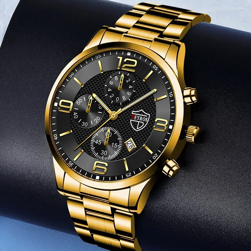 Mens Luxury Business Watches Stainless Steel Quartz Wristwatch Male Sports Leather Calendar Luminous Clock relogio masculino
Mens Luxury Business Watches Stainless Steel Quartz Wristwatch Male Sports Leather Calendar Luminous Clock relogio masculino