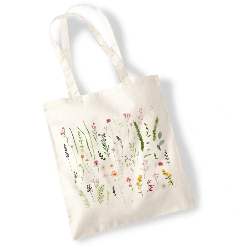 Custom Bridesmaid Bag,Wildflower Cutting Tote Bags-Watercolour,Pressed Flowers,Water Colour,Grasses,Illustration Totes
Custom Bridesmaid Bag,Wildflower Cutting Tote Bags-Watercolour,Pressed Flowers,Water Colour,Grasses,Illustration Totes