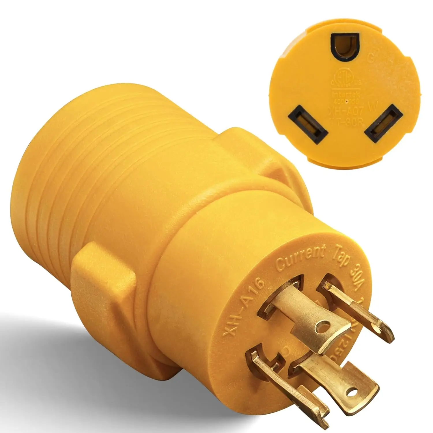30 Amp Generator to RV Adapter, L14-30P to TT-30R, 4 Prong Locking to 3 Prong, 125/250V, ETL Listed
30 Amp Generator to RV Adapter, L14-30P to TT-30R, 4 Prong Locking to 3 Prong, 125/250V, ETL Listed