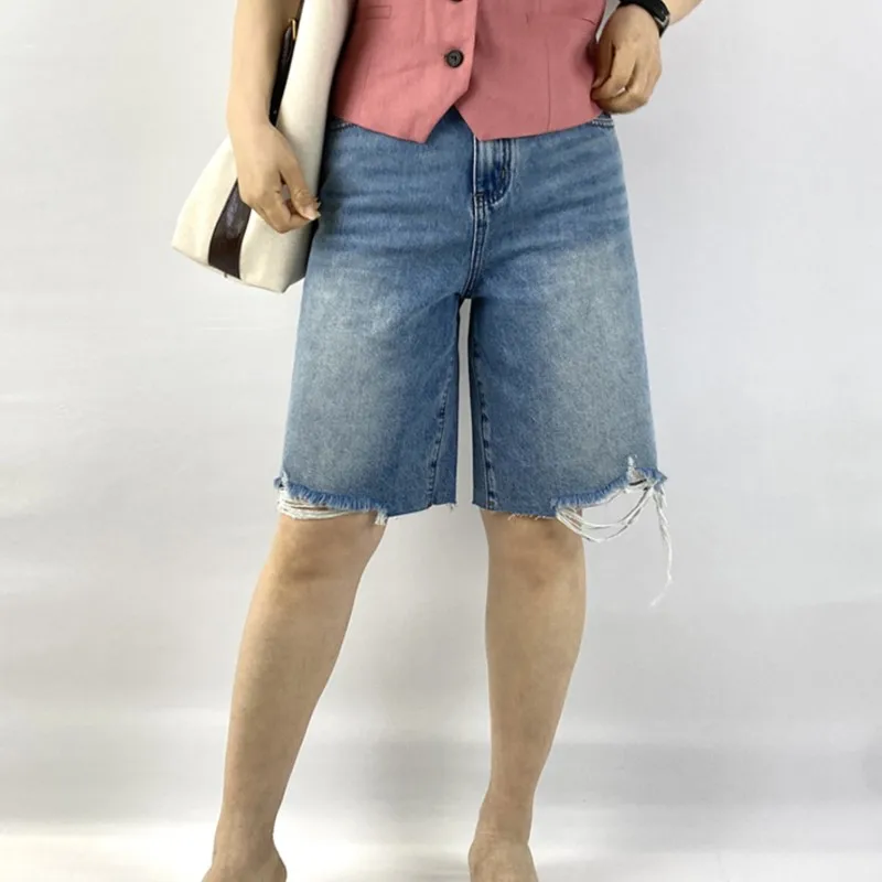 100KG Summer Jeans New Fashion Premium Denim mid-length Shorts Plus Size Women's Boyfriend Hot Pants 9366
100KG Summer Jeans New Fashion Premium Denim mid-length Shorts Plus Size Women's Boyfriend Hot Pants 9366