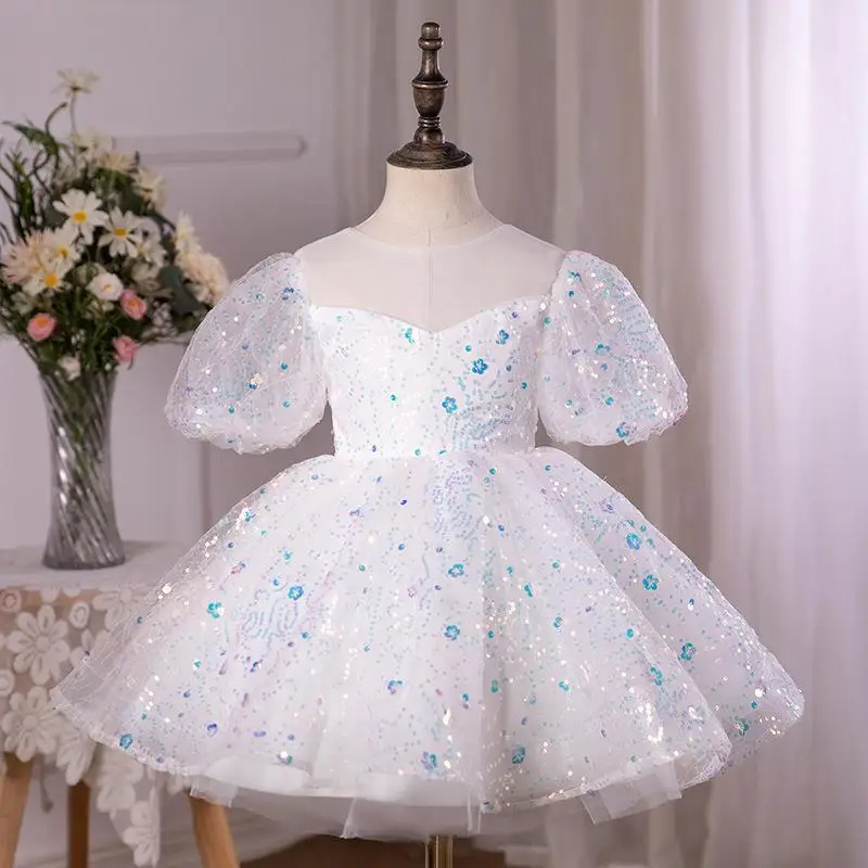 White Children's Dress Puffy Tulle High-End Fashion Show Birthday Stylish Girl Princess Dress Piano Performance Dress Spring Sty
White Children's Dress Puffy Tulle High-End Fashion Show Birthday Stylish Girl Princess Dress Piano Performance Dress Spring Sty