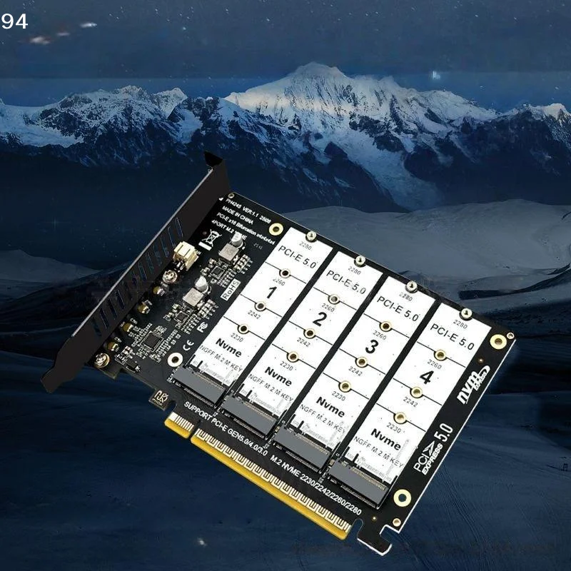 1 Set PCI-E GEN5 16X To 4*128Gbps Raid Card PCIE5.0 X16 To 4 Port NVME Adapter For 2230 2242 2260 2280 M.2 NVME SSDNF stationery
1 Set PCI-E GEN5 16X To 4*128Gbps Raid Card PCIE5.0 X16 To 4 Port NVME Adapter For 2230 2242 2260 2280 M.2 NVME SSDNF stationery