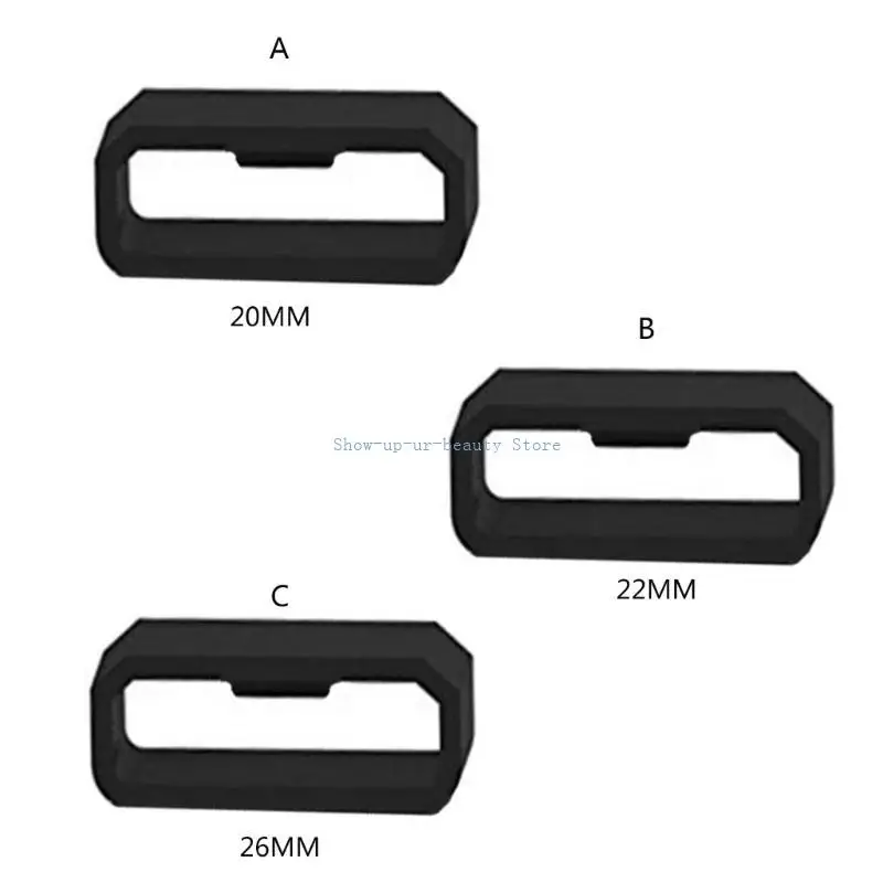 R9JE 5Pcs Rubber Watchbands Black Strap Loop Ring Silicone Watch Bands Accessories Holder 20 22 26mm Locker
R9JE 5Pcs Rubber Watchbands Black Strap Loop Ring Silicone Watch Bands Accessories Holder 20 22 26mm Locker