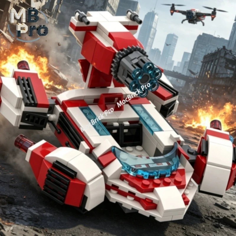 251pcs Heavy Turret Tank MOC Building Blocks Distinctive Vehicle Model Showcase Display
251pcs Heavy Turret Tank MOC Building Blocks Distinctive Vehicle Model Showcase Display