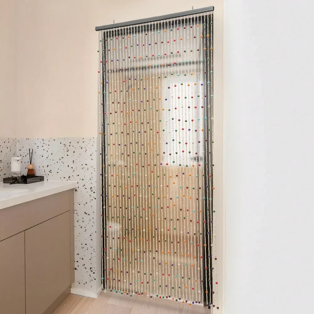 Colorful Bamboo Beaded Curtain 90cm X 190cm Door Curtain With 38 Strands, Bohemian Room Divider Decorative Accent For Doorway,
Colorful Bamboo Beaded Curtain 90cm X 190cm Door Curtain With 38 Strands, Bohemian Room Divider Decorative Accent For Doorway,