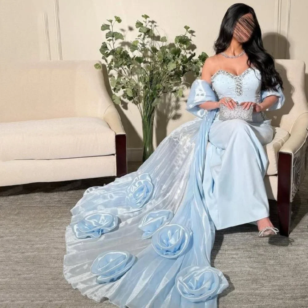 Customized Exquisite Sleeveless Flower Women Prom Dress Ruched Charming Mermaid Zipper Party Dress Sexy Beading Evening Gown 
Customized Exquisite Sleeveless Flower Women Prom Dress Ruched Charming Mermaid Zipper Party Dress Sexy Beading Evening Gown