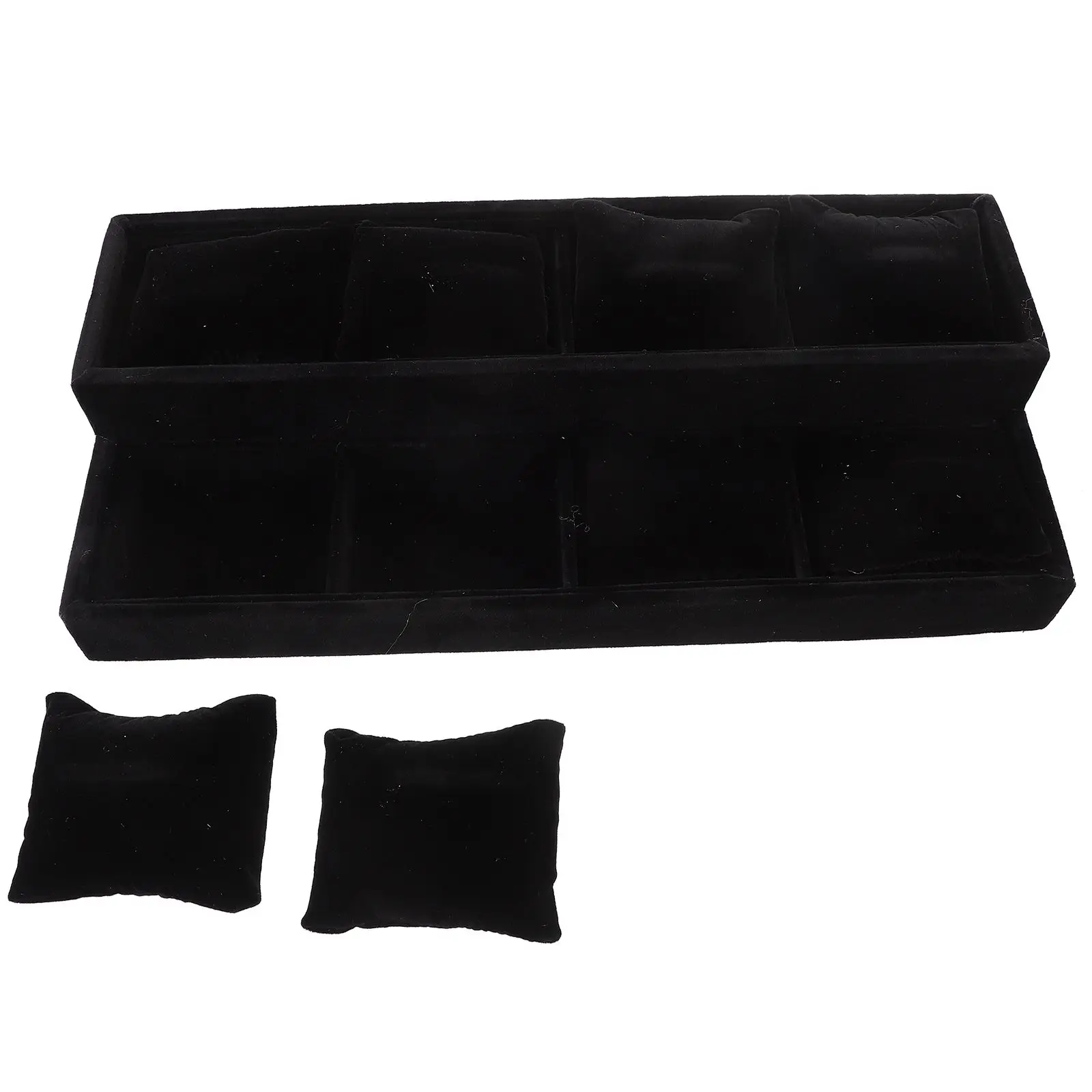 Watch Display Case 2 Layers Black Soft Lining Jewelry Storage Box For Bracelets Necklace Decorative Containers
Watch Display Case 2 Layers Black Soft Lining Jewelry Storage Box For Bracelets Necklace Decorative Containers