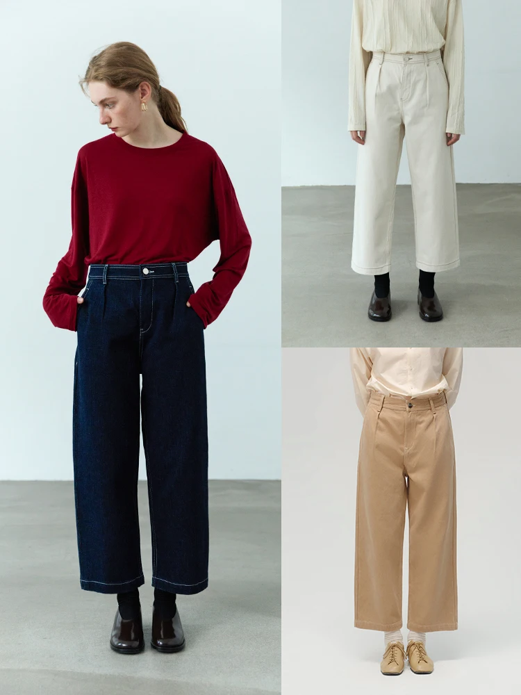 Джинсы женские прямые широкие с высокой талией, глубокий синий цвет, ретро-стиль, укороченные (9/10), комфортная посадка, на все сезоны
Джинсы женские прямые широкие с высокой талией, глубокий синий цвет, ретро-стиль, укороченные (9/10), комфортная посадка, на все сезоны