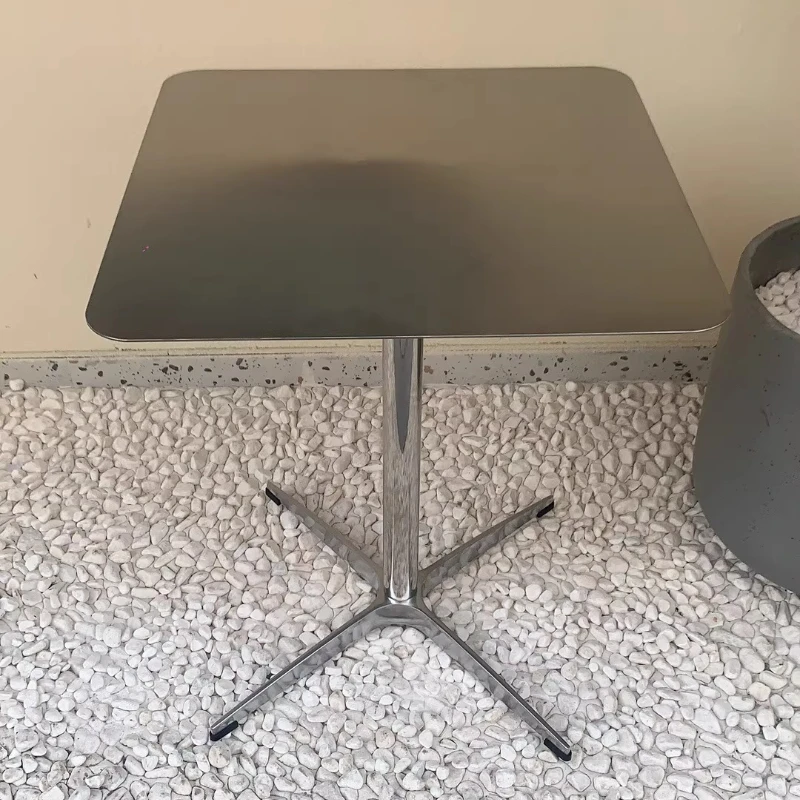Stainless Steel Round Table Square Bistro Desk for Milk Tea Shop Modern Coffee Tables Minimalist Dining Table for Restaurant
Stainless Steel Round Table Square Bistro Desk for Milk Tea Shop Modern Coffee Tables Minimalist Dining Table for Restaurant