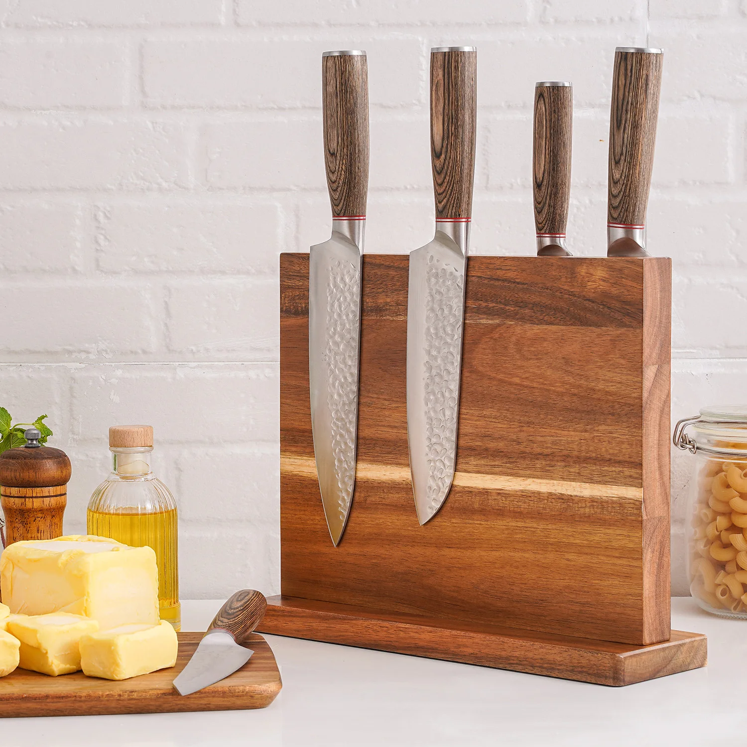 Multifunctional Magnetic Acacia Wood Knife Holder Kitchen Magnetic Knife Block Holder Wood Storage Knife Tool Organizer
Multifunctional Magnetic Acacia Wood Knife Holder Kitchen Magnetic Knife Block Holder Wood Storage Knife Tool Organizer