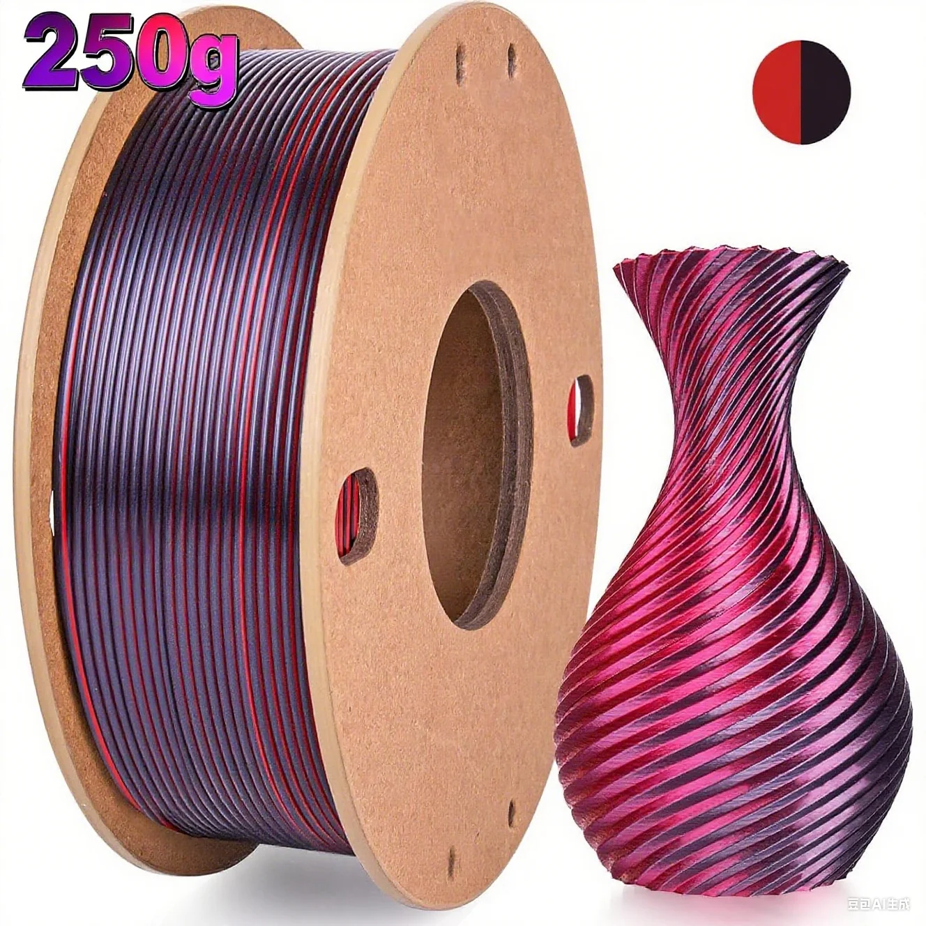 Шелковый PLA филамент для 3D принтера, 1.75 мм, Dual/Triple Color, катушка 250 г, без запутывания, глянцевый, подходит для большинства FDM принтеров
Шелковый PLA филамент для 3D принтера, 1.75 мм, Dual/Triple Color, катушка 250 г, без запутывания, глянцевый, подходит для большинства FDM принтеров