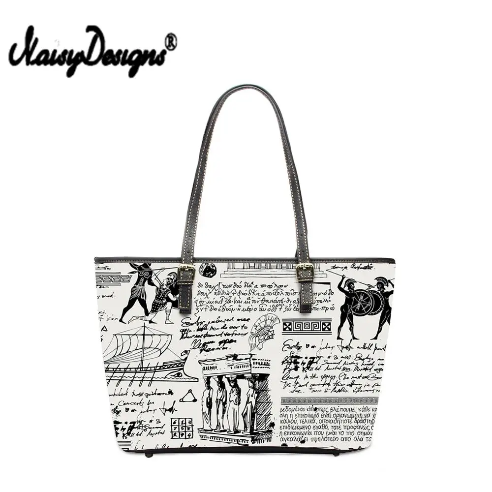 NOISYDESIGNS Luxury Women's Tote Leather Handbags Girl Large-capacity Shoulder Bag Ancient Roman Newspaper Style Office Big Bag
NOISYDESIGNS Luxury Women's Tote Leather Handbags Girl Large-capacity Shoulder Bag Ancient Roman Newspaper Style Office Big Bag