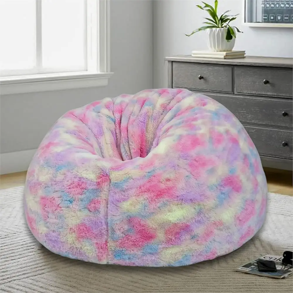 , New Tie Dye Rainbow Design Furry Bean Bag Chair. Premium And Luxurious Fur Bean Bag Without Bean Only Cover Jumbo, Multi
, New Tie Dye Rainbow Design Furry Bean Bag Chair. Premium And Luxurious Fur Bean Bag Without Bean Only Cover Jumbo, Multi