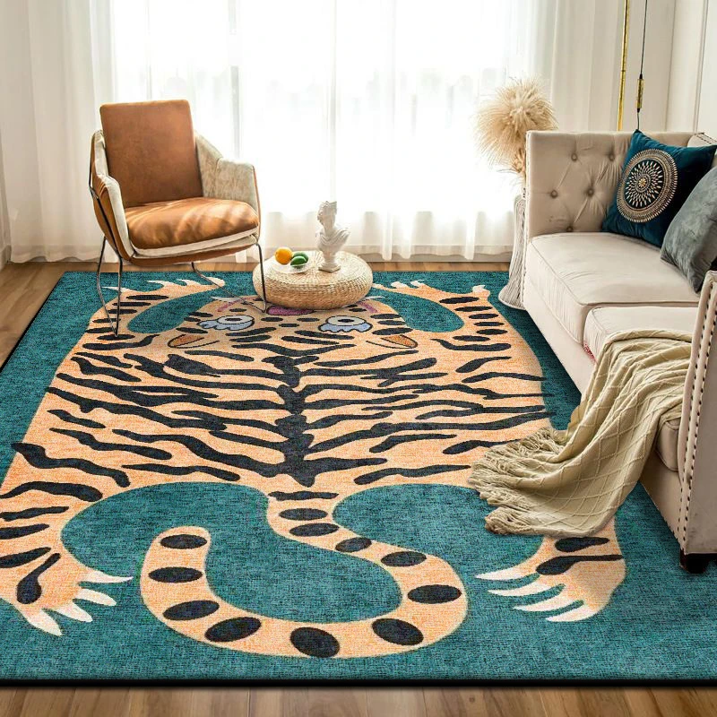 Modern Carpet for Living Room Large Size Tiger Pattern Cute Room Decor Cartoon Rug Soft Non-slip Mat for Kids Flannel Easy Clean
Modern Carpet for Living Room Large Size Tiger Pattern Cute Room Decor Cartoon Rug Soft Non-slip Mat for Kids Flannel Easy Clean