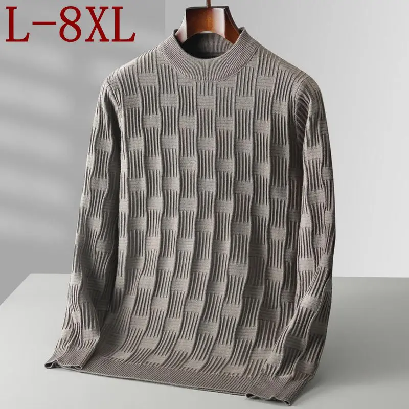 8XL 7XL 6XL 2023 New Fall Winter High End Turtleneck Sweater Men Soft Warm Mens Christmas Sweaters Casual Cashmere Pullover Man
8XL 7XL 6XL 2023 New Fall Winter High End Turtleneck Sweater Men Soft Warm Mens Christmas Sweaters Casual Cashmere Pullover Man