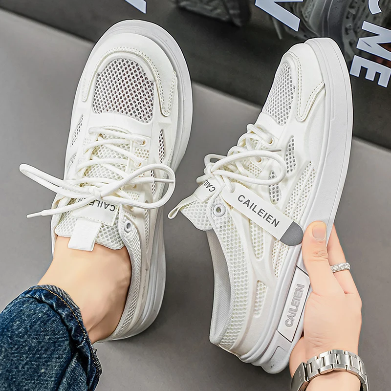 Hollow Out Closed Toe Mules, Summer Casual Half Slide Skate Shoes, Lightweight Outdoor Sports Slippers for Street Leisure
Hollow Out Closed Toe Mules, Summer Casual Half Slide Skate Shoes, Lightweight Outdoor Sports Slippers for Street Leisure