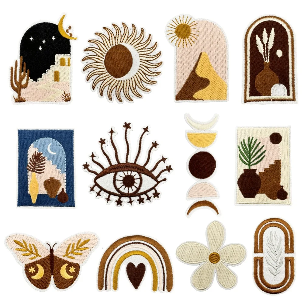 Bohemian Series Cloth Patch Hot Melt Glue Embroidery Jacket Decorative Patch Ironing Iron on Patches for Clothes Stickers Scp
Bohemian Series Cloth Patch Hot Melt Glue Embroidery Jacket Decorative Patch Ironing Iron on Patches for Clothes Stickers Scp