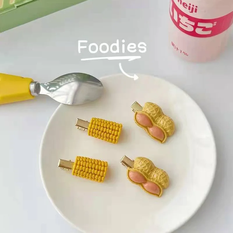 New Funny Hairpin Personality Simulation Corn Peanut Side Clip Fun Duckbill Clip Student Girl Cute Hair Accessories
New Funny Hairpin Personality Simulation Corn Peanut Side Clip Fun Duckbill Clip Student Girl Cute Hair Accessories