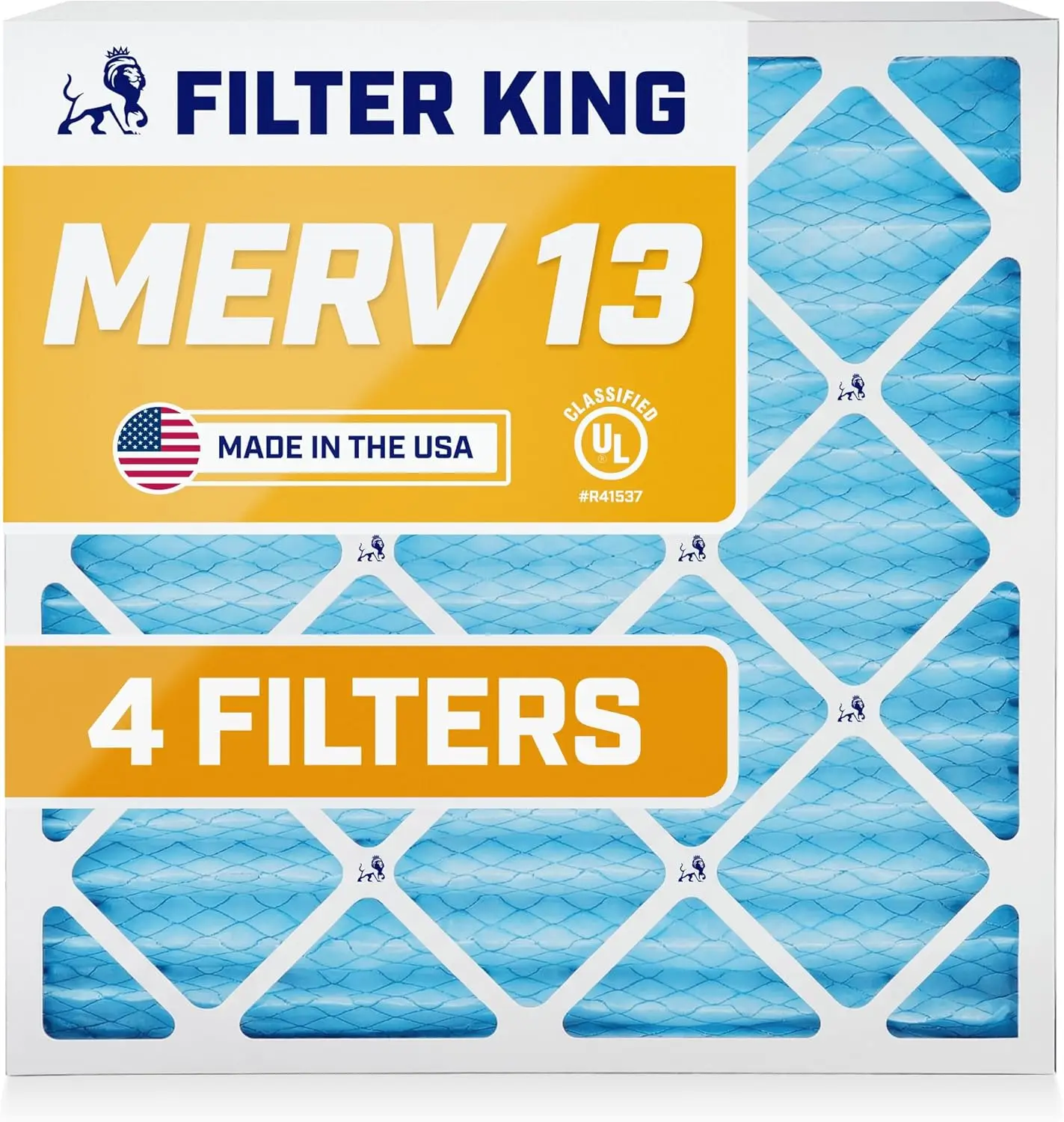 MERV 13 Pleated AC Filter 4-Pack, 19.5x19.5x1, Captures Dust & Allergens, 90-Day Life, Made in USA
MERV 13 Pleated AC Filter 4-Pack, 19.5x19.5x1, Captures Dust & Allergens, 90-Day Life, Made in USA