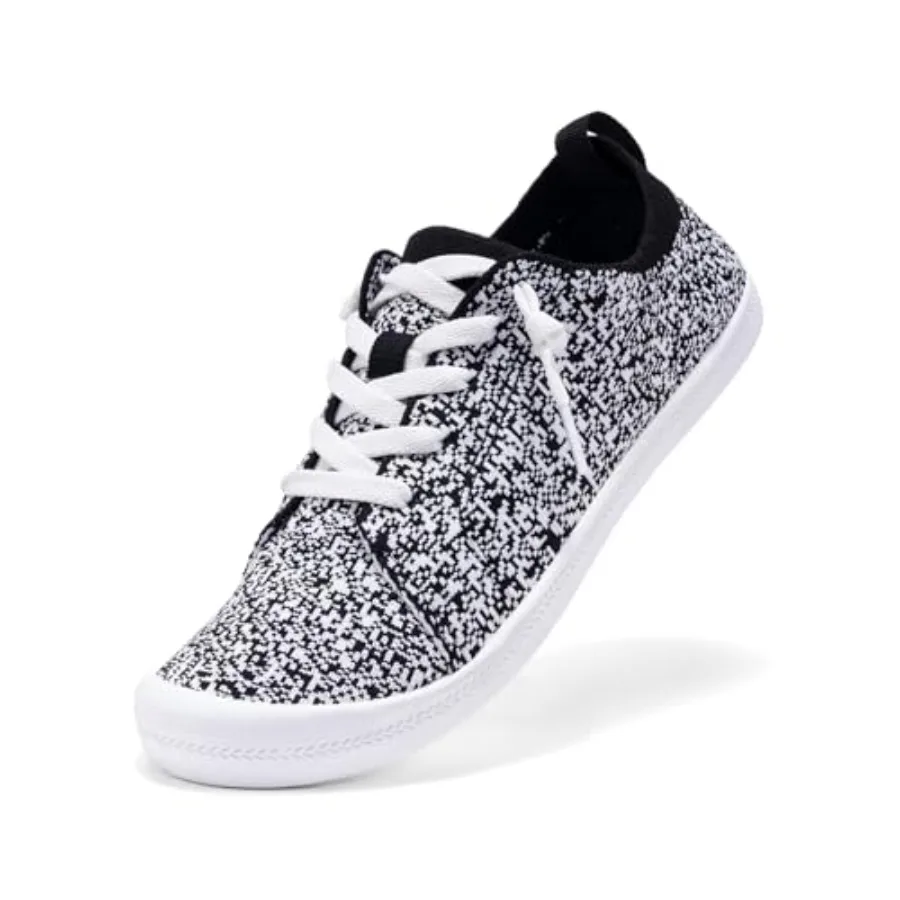 Women's Barefoot Shoes -No-Tie Elastic Laces Slip-On Sneakers Wide Toe Box Pull-On Sneakers, Arch Support Breathable Mesh Walki
Women's Barefoot Shoes -No-Tie Elastic Laces Slip-On Sneakers Wide Toe Box Pull-On Sneakers, Arch Support Breathable Mesh Walki