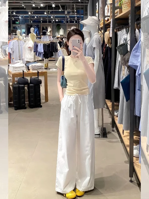 Yellow Slim Fit T-Shirt And Pants Set Summer Leisure Loose Feeling Ootd Two-Piece Suit Comfortable High Waist Commute Style
Yellow Slim Fit T-Shirt And Pants Set Summer Leisure Loose Feeling Ootd Two-Piece Suit Comfortable High Waist Commute Style